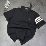 polo 拉夫劳伦 2025年夏季男装Polo Ralph Lauren 棉Polo衫T恤高品质 经典版型： 定制罗纹 Polo领，三纽扣衣襟，短袖，罗纹袖口，