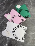 Moncler X Frgmt 2.0 联名款男士T恤 25新款徽标印花上衣 藤原浩联名款 颜色：白色 粉色 绿色 尺码：M-3Xl