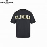 本地自取：170 balenciaga巴黎世家 胶带拼接大3M绣花短袖 采用32S/1*2精棉双纱平纹，260克；搭配32S/1*2精棉双纱1*1罗纹，320克