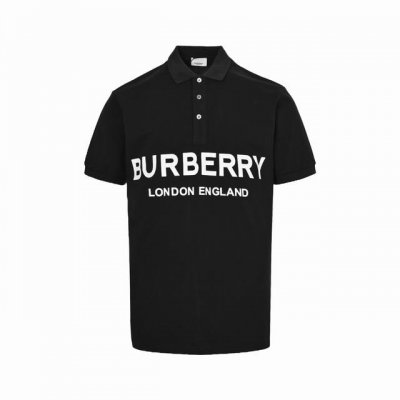 burberry 巴宝莉 胸前双排字母Polo短袖 衣领为双系统提花定织扁机制成，有弹性，不变形，衣服全部原生布捆边，前胸双层面筒，无明线，无散口，袖口，前胸筒