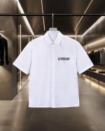 Givenchy 纪梵希 Gvc 爆款来袭 蛇年走秀款发泡工艺胸前Logo裂纹字母印花短袖衬衫 2025Ss官网新款短袖 衬衫 衬衣，精美发泡工艺 高端版本，专