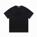 prada 普拉达 2025新款 皇冠项链 字母Logo 凹凸钢印 压花 男女同款 短袖T恤 定制270克100 双纱纯棉面料 定染32支双股螺纹 领标吊牌主唛
