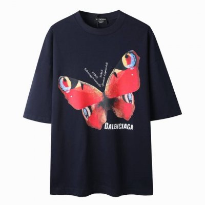 爆款推荐 Balenciaga巴黎世家2025新款限定蝴蝶面具款短袖T恤 原版面料高版本高品质 网红明星同款 32支双230G精梳柔肤棉 ins超火爆巴黎限定