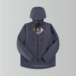 p390 始祖鸟 Alpha系列 Sv 第7代 顶级全溢胶版本 配备搜救器Arcteryx Gore-Tex Pro 刺绣Logo图案休闲运动连帽拉链硬壳冲锋衣