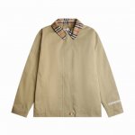 上新： 款号：B102 Burberry 巴宝莉 Ss复古老钱风爆款格纹夹克外套 1经典格纹拼接领口和门禁，袖口采用Logo刺绣，高级感满满！ 2非常富有年轻感