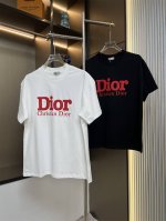 dior迪奥2025Ss新款硅胶字母爆裂痕立体凹凸情侣休闲短袖T恤 最高版本！定制面料290克双纱！硅胶字母爆裂痕立体凹凸工艺设计！ 辅料：开模原版过鉴定领标