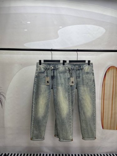 Carhartt卡哈特 春季新款Ss25宽松牛仔裤长裤 #时尚就是轮回，穿搭的热门单品，重工款定制水洗牛仔面料，顶级版本，万能穿搭，可以四季穿！很炸很酷！裤型超
