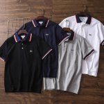 2650王一博同款春秋官网同步款！Lacoste法国鳄鱼男装经典商务撞色通勤风短袖T恤Polo衫经典系列！爆款中的爆款！基础简约风，时尚优雅大气！品质绝对过硬！