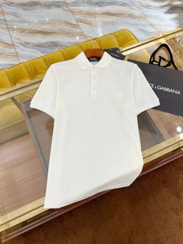 2025Ssdg新款polo 独家皇冠标识章仔 优质珠地面料 完美细节对版 修身版型 白色 Size:44-52