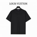 Louis Vuitton 路易威登 25Ss 领口压花浮雕字母Logo短袖T恤 面料采用高克重260G重精梳棉，定制1:1螺纹，面料舒适亲肤无异感， 制定染面