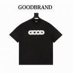 goodbrand 地球提花湿毛巾绣圆领短袖T恤 男女同款 350克面料 颜色 黑色 白色 尺码 S-Xl