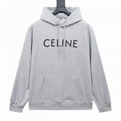 款号Y801 灰色 Celine 赛琳 经典胶囊系列连帽卫衣 Ce经典款属于胶囊系列最火 最有气质 最百搭的一个，论设计，它算是卫衣中最常见的基础款 没有花俏的