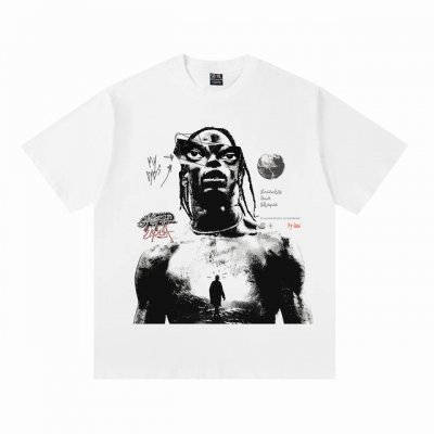 Vt2557 复古美式短袖T 颜色：白色 码数:S-Xl