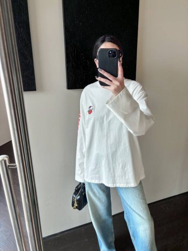 no Name上新 Hellokitty印花长袖T恤俏皮可爱的图案 超级减龄必备 Sml