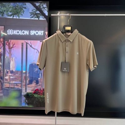 kolon Sport可隆蚕丝冰爽透气休闲商务短袖polo衫无痕翻领T恤 面料绝对市场独有 功能就是冰感超强 吸湿排汗功能那更加必须 面料亲肤舒爽 不粘身不黏腻