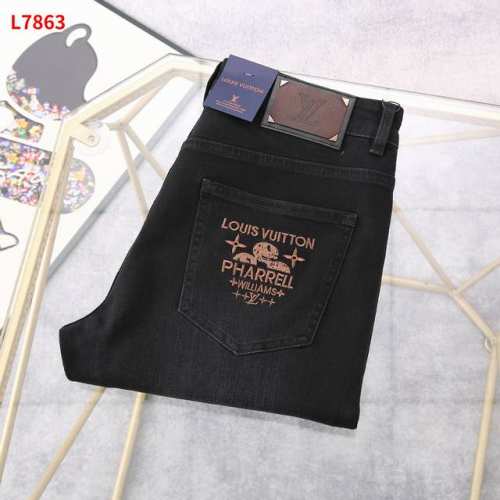 Lv 款号：7863 Big Bull Jeans Size：29到40码