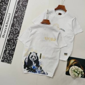 尺码S-2Xl掌柜推荐 evisu福神 新款男士大熊猫图案字母T恤短袖 evisu是一个源于日本的高端潮流品牌 于1991年在日本大阪创立 Evisu以高质量的