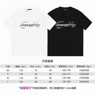 顶级最高版本 Lv路易威登Louis Vuitton 驴家1V 经典涂鸦印花Logo图案圆领半袖T恤短袖 男女同款 情侣款 宽松版型 最高版本 原版面料 高版本