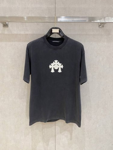 chrome Heart* 2025新款刺绣工艺 梵文十字架 做旧短袖T恤 码数：M-3Xl