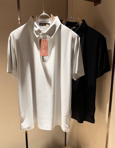 Loro piana诺悠翩雅 2025春夏男士最新的贸易订单polo衫 全品相 上身舒适透气 不僵硬 整体有着丰富的立体感 品质出口订单 定制专属弹力氨纶面料剪
