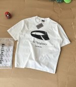 blcg数码印花3D太阳帽子圆领短袖T恤奢潮欧版大码打底Tee慵懒风 春夏新款短袖T-Shirt欧洲数码直喷技术260克高克重棉感面料挺括有型 图案清晰如手绘