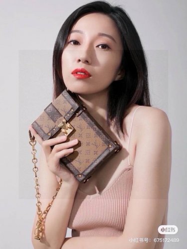 lv Trunk Vertical 手机包 精致女孩必备 能放得下Max，1：1品质 海外订单，原单Lv Trunk 采用全方位Monogram图案和金色金属配