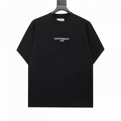高版本Maisonmargiela 马吉拉 刺绣反字母Logo短袖 男女同款 满满的高级感 性价比超高 手感超级柔软 细腻 柔软和不起球且不变形 G纯棉品质 后