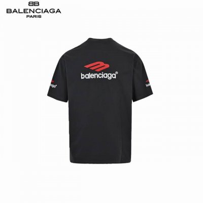 Balenciaga 巴黎世家 24Ss前后绣花M短袖 面料采用进口机器织造而成，布面纹路的独特性创造出完美的成衣效果 面料采用净布260克重 搭配320克1*