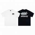 Stussy 斯图西 25Ss冲浪小人滑板印花短袖T恤男女同款情侣短袖T袖-市场最高品质 经典永远不会过时、人手必备款，250G纯棉精梳棉不起球不起毛，上手质感
