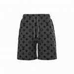 Louis Vuitton 路易威登 24Ss 老花植绒满印Logo短裤 严禁机洗，只能手洗，花型处采用进口绒才能体现出原板的绒高和密度，运用进口环保超强胶水粘