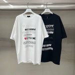 款号: W128# We11Done Track 爱心字母弹幕 潮牌男女短袖T恤情侣款 面料：原版定制280G精梳棉 工艺：走线均是全身三线缝制，后领织带包边延