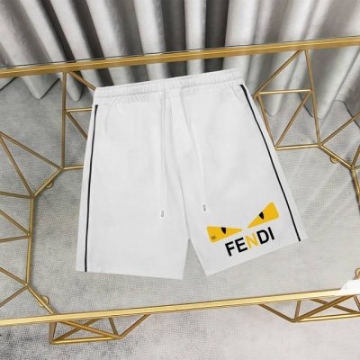 Fendi 芬迪印花短裤卫裤纯棉五分裤 1:1对版面料380克毛圈高克重百分百纯棉 提前做过预缩水1×1双纱洗一辈子都不会变形的 男女同款 官网细节 字母Log