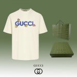 款号：G2151 顶级代工品质 Gucci~古驰 24Ss 经典T恤短袖 不需要所谓烂大街的华丽文案 主打品质 面料经过2次高温缩水固色 不变形不缩水不起球 -