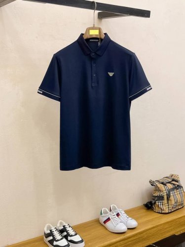 开春新品 阿玛尼 2025Ss夏季新款字母Logo男士翻领Polo衫！经典商务男款，高端男装的天花板级别的商务男款！简约时尚大气不失优雅，单穿内搭体面过人，品质