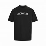 moncler 蒙口 25Ss 线条重影字母印花短袖 独家定制280G32支双纱纯棉面料 质感非常柔软舒适 %区别市场的顶级面料 搭配350G1×1螺纹 面料与