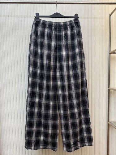 bal 巴黎25Ss拼接条纹格子长裤 Size：Xs S M