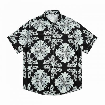ke286 Chrome Hearts Ch 克罗心速干十字架沙滩短袖衬衫 正确配置 市场最高版本 2025克罗心正品包装 原版开模 定制五金 辅料 实物超有质