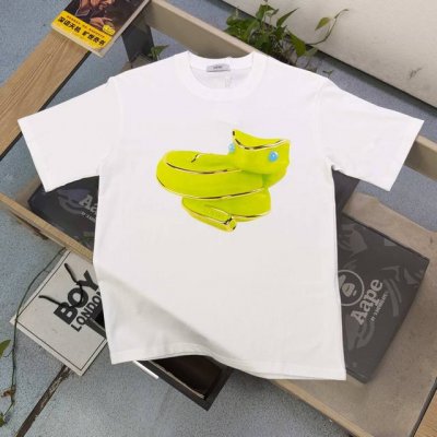 款号：Dg25657 2025新款Loewe罗意威蛇年限定图案Logo字母印花休闲情侣短袖T恤，经典图案设计，朋克不羁！！采用250G克重纯棉面料，印花很稳固的