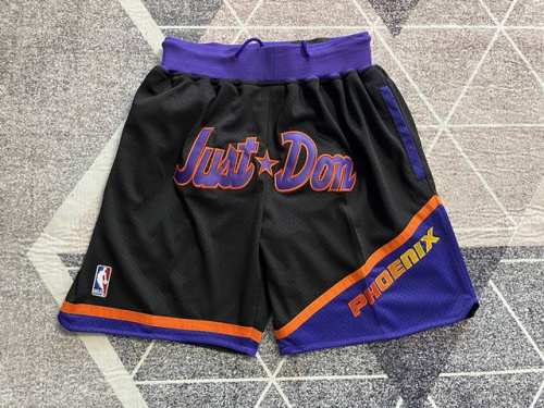 款号K106 顶级刺绣版本 Mitchell &Ness X Just Don联名太阳队 杜兰特 布克同款复古高街刺绣球裤 篮球短裤 Just Don Nba