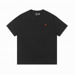 款号 A002 拉夫劳伦Ralph Lauren圆领纯色小马刺绣Logo纯棉短袖 270克 双纱面料 定织定染螺纹 原版贴纸 扫码可进官网 大版型宽松有型 最大