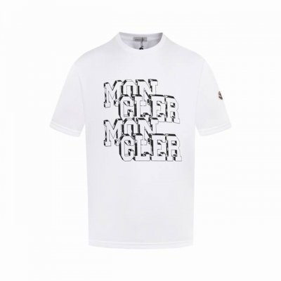 款号C07 Moncler 蒙口 字母Logo 立体印花 Logo标识精致升级，灵感源自八十年代复古 原版面料 官方同款 短袖T恤 定制270克同缸染面料 手感