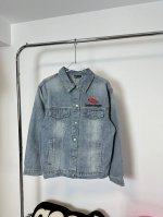 款号：Hmy55# Balenciag巴黎世家最新街头风3M刺绣情侣款高品质牛仔水洗外套夹克 巴黎世家牛仔衣件件经典，3D工艺牛仔外套酷得有点过分了，比伯同款，
