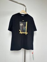 挂拍细节 款号Of26 顶级版本 off-White经典爆款Ow23Ss天使卡拉瓦油画金箭头短袖T恤 versize版型 最大码可穿到220斤左右 对体宽的大哥