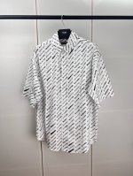 Balenciaga巴黎满印弹幕长袖衬衫 S M L Xl