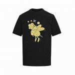 louis Vuitton 路易威登 25Ss 蜜蜂印花短袖 面料采用32支双纱240克重精梳棉，定制32支1*1螺纹，成衣两遍水洗处理，面料舒适亲肤无异感，定