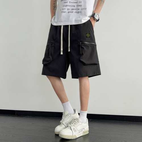stone Island 石头岛海外限定短裤，男女同款五分裤，海外限量款休闲裤，25Aw石头岛最新款，简约大方日常通勤首选，辨识度更高，宽松廓型 ，男女都可驾驭