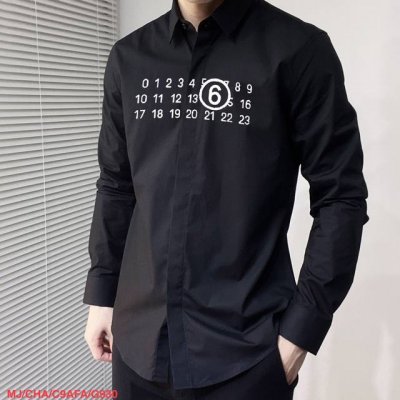 G930 Mj马吉拉 独家专供新款男士休闲长袖衬衫 高端定制 高端版本 时尚百搭爆款 进口面料 手感超柔软细腻 穿着亲肤舒适 高端精品 代工厂p精细做工 上身非