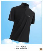 Arc Teryx始祖鸟 独家实拍上新夏季高品质立领冰丝T恤半拉链短袖薄款透气polo弹力凉感休闲运动上衣 本季主打 货源充足 放心主推 高端品质 经典设计 做
