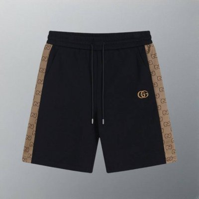 高版本 gucci 新款 Ss针织短裤 定制面料 提花针织工艺 刺绣Logo 版型紧致立体 直条纹拼接 定制裤绳五金质感强 顺滑 上身舒适透气 凹凸有型的立体感