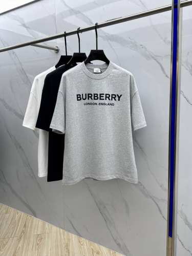 Burberry 巴宝莉 2025Fw春夏新品圆领打底外穿T恤 立体感Logo微廓形半袖 活性纯棉打底T恤 棉 手感面糯有骨感 柔而有韧性 工艺处理 韧性和抗皱